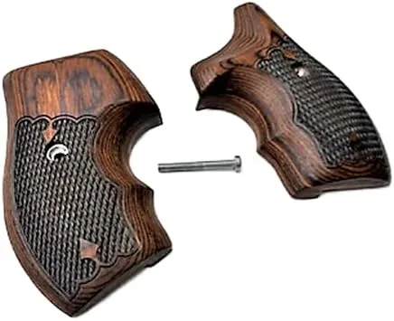 Vista 2 de Premium Gun Grips Smith & Wesson Rosewood - Empuñaduras de marco en J de perfil bajo