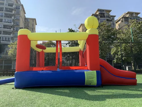 Vista 8 de JOOLOOG - Castillo inflable inflable para saltar con tobogán, castillo hinchable para niños con soplador de aire deslizante, bolsa de transporte