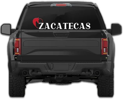 Vista 2 de Calcomanías occidentales de Zacatecas, México, para Trocas Calcomanias para Autos, calcomanías mexicanas para camiones y autos, estilo ranchero