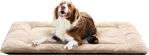 Vista 27 de Camas para Perros Almohadilla de Jaula para Perros Grandes Cama de Jaula para Perros Ultra Suave Lavable y Antideslizante Almohadilla de Perrera