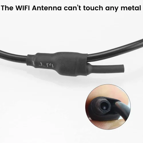 Vista 8 de Cámara de respaldo WiFi para auto, GreenYi 5G 720P HD para matrícula trasera/vista frontal reversa para iPhone iPad Android teléfonos inteligentes