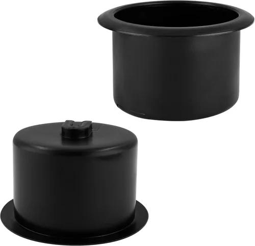 Waziaqoc 2 piezas de portavasos para sillón reclinable, diámetro 86 mm, inserto de reemplazo de plástico para sofá, mesa, RV, coche, barco, altura
