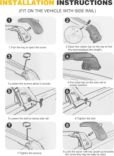 Vista 9 de Barras Transversales de Techo Compatibles con Buick Encore 2013 2014 2015 2016 2017 2018 2019 2020 2021 2022 Portaequipajes con Barras Transversales