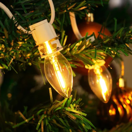 Vista 3 de SURAIELEC Cable de accesorios de 6 pies con una bombilla LED, kit de luz de repuesto para molde de soplado de Navidad, bombilla individual con cable