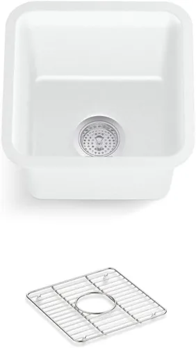 Vista 14 de KOHLER K-28001-CM5 Cairn Fregadero, 24 pulgadas, beige mate