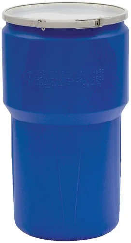 Vista 9 de Eagle 1609M - Tambor de plástico de 10 galones con tapa, palanca de cierre de metal, 46,5 cm x 38,1 cm, tambor de laboratorio de cabeza abierta