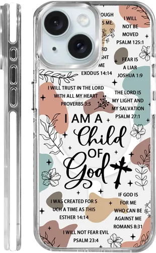 Vista 39 de Funda para iPhone 13/14 [compatible con Magsafe], funda magnética transparente de silicona a prueba de golpes con patrón de tiburón ballena
