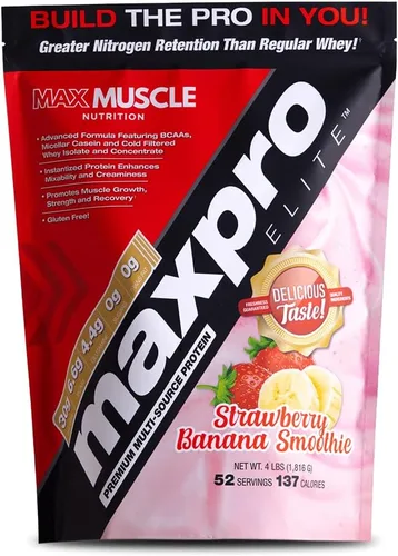 Vista 13 de Max Muscle Maxpro Elite - Proteína de suero de leche en polvo, 1.06 oz de proteína, 0.00 oz de azúcar, 0.16 onzas de BCAA de 0.23 oz, proteína