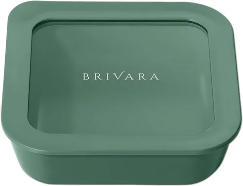 Vista 47 de Recipiente de almacenamiento de alimentos de vidrio recubierto de cerámica Sin PTFE, PFOA, PFAS y BPA Recipiente reutilizable no tóxico