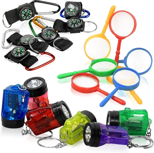 PROLOSO Kit de exploración de la naturaleza, juegos al aire libre, regalos de fiesta, juguetes para niños, perfecto para fiestas temáticas de