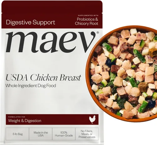 Vista 9 de Maev Alimento para perros de carne de res de grado humano, fórmula para peso y digestión, ingrediente entero, sin gluten, alto en proteínas