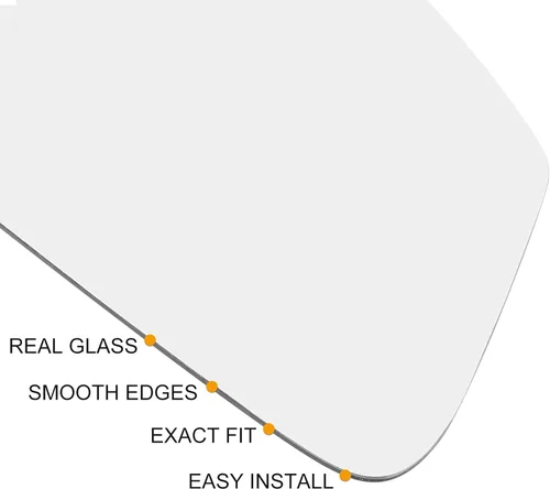 Vista 4 de X AUTOHAUX Espejo retrovisor derecho no calentado para automóvil con placa de respaldo 879080D590 para Toyota Yaris 2012-2017