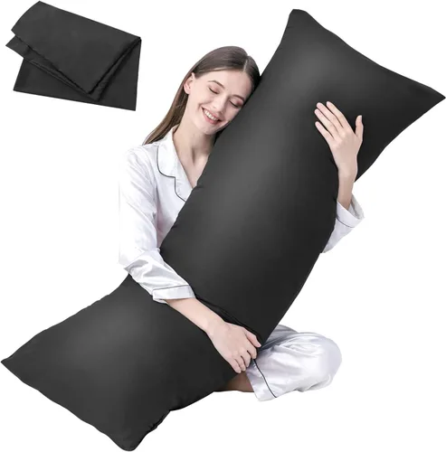 Vista 18 de DOWNCOOL Relleno de Almohada Grande para el Cuerpo - Almohada Transpirable de Cuerpo Completo para Personas que Duermen de Lado - Almohada de Cama