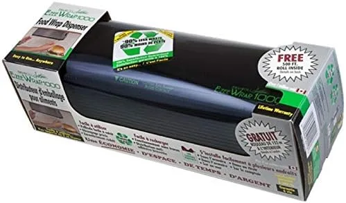 Vista 3 de E-ZEE Wrap - Dispensador de plástico (1 unidad), color negro