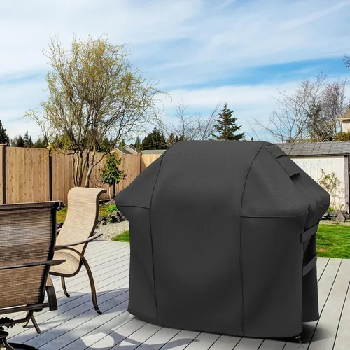 Vista 7 de SHINESTAR Cubierta de parrilla de 48 pulgadas para Weber Spirit II serie 200, 600D resistente al agua, cubiertas de barbacoa de gas para parrilla al
