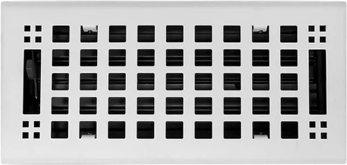 Vista 22 de Madelyn Carter Cubierta de ventilación de estilo artesanal contemporáneo, interior de acero fundido sólido, controla el flujo de aire, 2 x 10