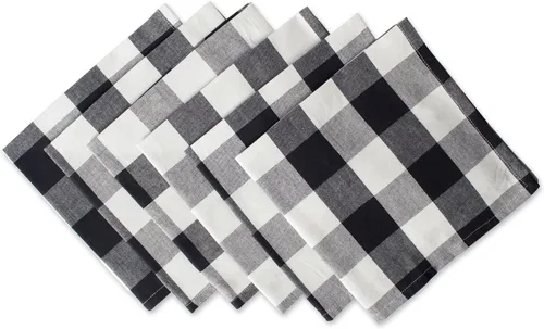 Vista 15 de DII - Colección Buffalo Check, juego de servilletas de tela estilo granja clásica, 20x20 pulgadas, verde antiguo, 6