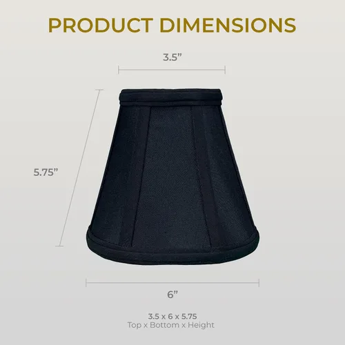 Vista 74 de Royal Designs, Inc. BS-707FC-6AGL Deep Empire Basic - Pantalla para lámpara con clip de llama, 3.5 x 6 x 5.75 pulgadas, color dorado antiguo