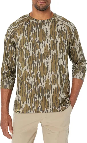Mossy Oak Camo Hunting Shirts for Men Long Sleeve