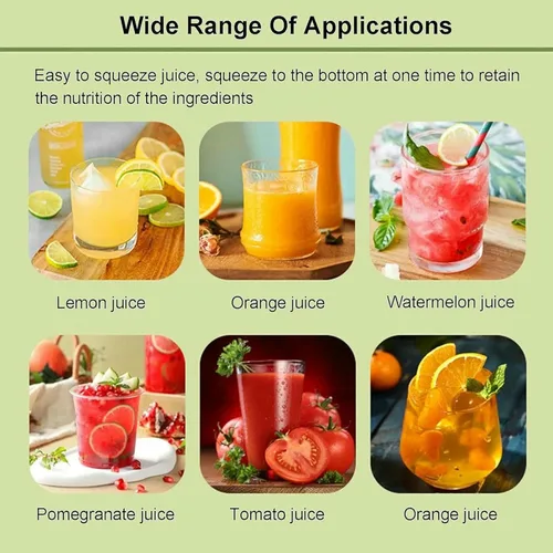 Vista 8 de Exprimidor y triturador de frutas profesional con base de hierro fundido; pie de ventosa para jugo de sandía y tomate, naranja ~
