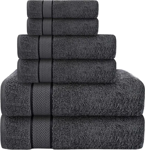 Vista 37 de Toallas de baño de lujo, 100% algodón, ultra suaves, de felpa, gruesas, esponjosas, altamente absorbentes, de secado rápido, para el hogar