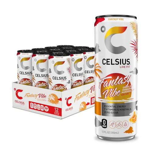 Vista 19 de CELSIUS Essential Energy Drink - Bebida energética esencial de 12 onzas líquidas, Arctic Vibe Sparkling Frozen Berry Edition (paquete de 12)