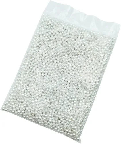 Vista 11 de INSPIRELLE 3000 cuentas redondas sueltas de perlas de imitación de 0.236 in (0.236 in), cuentas espaciadoras sueltas para manualidades, collares