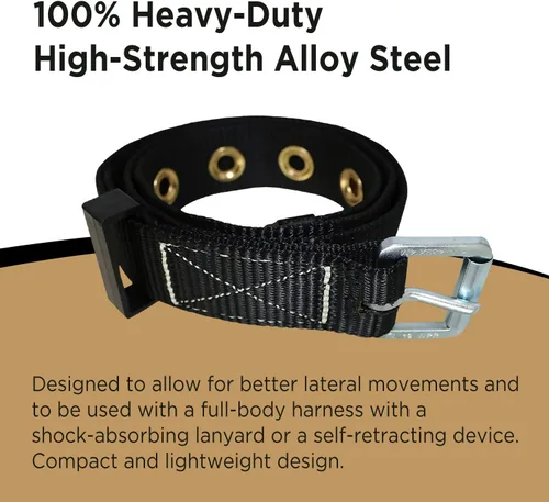 Vista 3 de AFP Tongue Buckle Body Harness, Heavy-Duty Tool Safety Belt, Construction Fall-Protection (OSHA/ANSI)