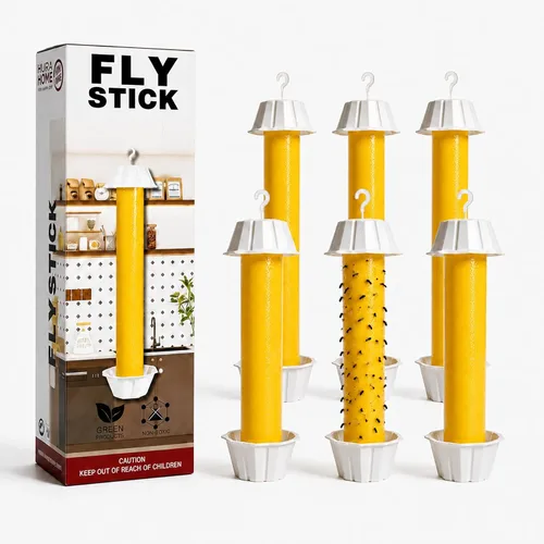 Trampa para moscas para interiores para casa, moscas y mosquitos, paquete de 6 trampas para moscas de fruta, fuerte adhesivo amarillo con superficie