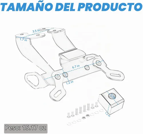 Vista 2 de MT 09 - Eliminador de guardabarros compatible con MT09 / FZ09 2017-2020 Soporte de montaje para placa de matrícula de luz trasera