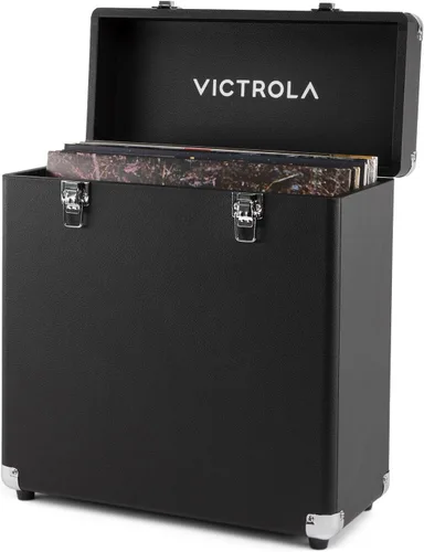 Victrola Collector II (modelo 2026) - Estuche de almacenamiento de discos de vinilo - Capacidad para más de 30 discos de tocadiscos de vinilo,