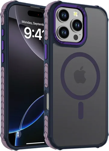 Vista 64 de DEERLAMN Funda Magnética Fuerte para iPhone Air 6.5 Pulgadas, [Compatible con Magsafe] [Protección contra caídas de grado militar] Funda protectora