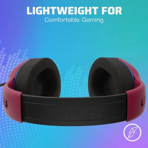 Vista 3 de PDP AIRLITE Pro Wireless Headset with Mic for PS5, PS4, PC - Cosmic Red
