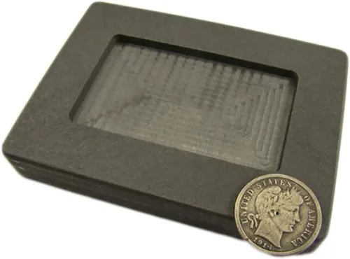 Vista 3 de Lingote de molde de grafito de alta densidad tamaño barra de arte de plata de 1 oz 2oz oro