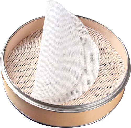 GUCUJI - Forros de vapor de bambú de silicona de 15 cm - Mallas de vapor antiadherentes y reutilizables para bollos al vapor, albóndigas, verduras,