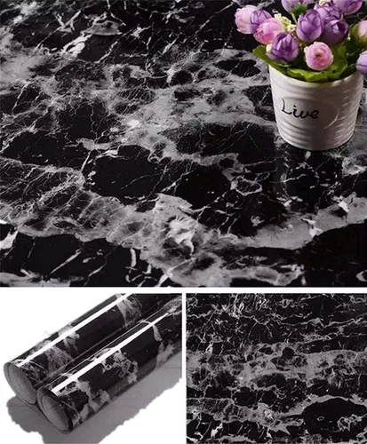 Vista 10 de Arthome - Papel de contacto de mármol blanco - Papel pintado para despegar y pegar - Papel de pared autoadhesivo y extraíble para muebles