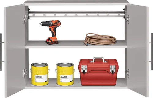 Vista 14 de Prepac HangUps - Armario de almacenamiento superior, armarios de pared elegantes y espaciosos para maximizar tu almacenamiento, tamaño de 36 Blanco