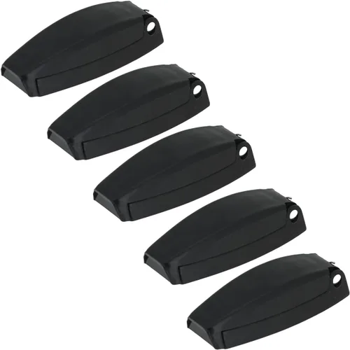 Hamilton Bowes - 5 soportes para puerta de equipaje con clip para puerta de caravana, caravana, remolque, 888, color negro (5)