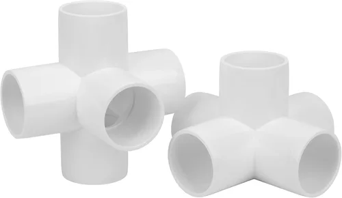 Vista 8 de Adaptador de acoplamiento de tubería de PVC de 4 pulgadas, accesorios de tubería (enchufe x enchufe), paquete de contratista, cédula 40, conectores
