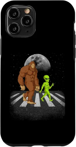 Vista 22 de iPhone 13 Pro Funny Bigfoot Alien Moon Sasquatch UFO Space Hombres Mujeres Niños Caso