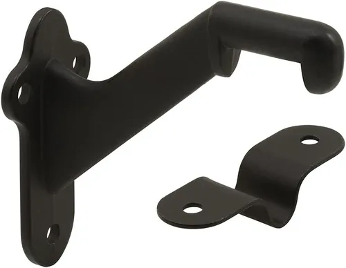 Prime-Line MP11232-1 Soporte de barandilla de escalera, construcción de zinc fundido a presión, bronce aceitado (paquete individual) de Prime-Line Products