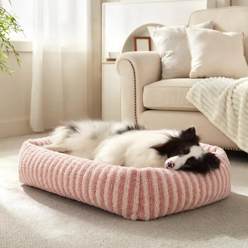 Vista 12 de MIXJOY Cama para Perros de Tamaño Mediano y Pequeño, Cama Lavable para Perros Medianos con Funda Extraíble, Cama Rectangular para Perros de Felpa