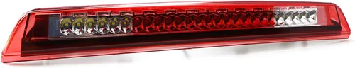 Vista 2 de Tercera luz de freno LED para Nissan Titan 2004-2015 2005-2016 Frontier Cargo Light Lámpara de montaje alto (lente roja)