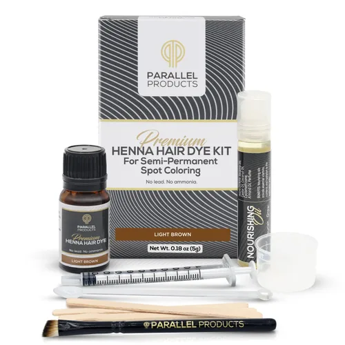 Vista 11 de Parallel Products Kit de coloración puntual con henna - Tinte para cabello con henna - 5 gramos - Tinte para coloración puntual profesional - Con