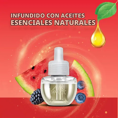 Vista 4 de Air Wick Aceites Esenciales Perfumados 0+4 Aguacate Fresco y Bayas