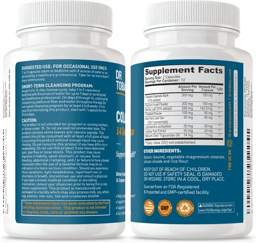 Vista 9 de Dr. Tobias Candida Support & Colon 14 Day Cleanse - Desintoxicación intestinal a base de hierbas para mujeres y hombres con orégano, probióticos