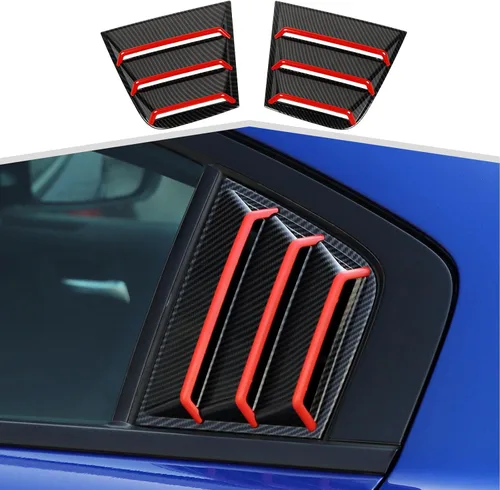 Vista 9 de Coberturas para Rejillas de Ventilación Lateral Compatibles con 2011-2021 Dodge Charger SXT/GT/R/T/SRT/SRT Hellcat Widebody/Scat Pack (Negro B)