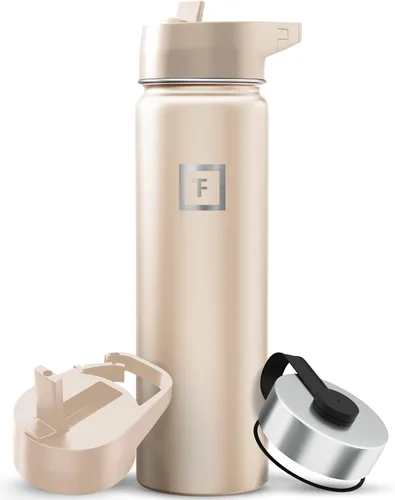Vista 63 de IRON °FLASK Frasco de hidratación para acampar y senderismo con boquilla, botella de agua deportiva de acero inoxidable con aislamiento de boca