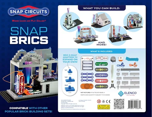 Vista 2 de Snap Circuits BRIC: Estructuras Kit de exploración de módulo y electrónica Más de 20 proyectos de matriz y módulo Manual de proyecto a
