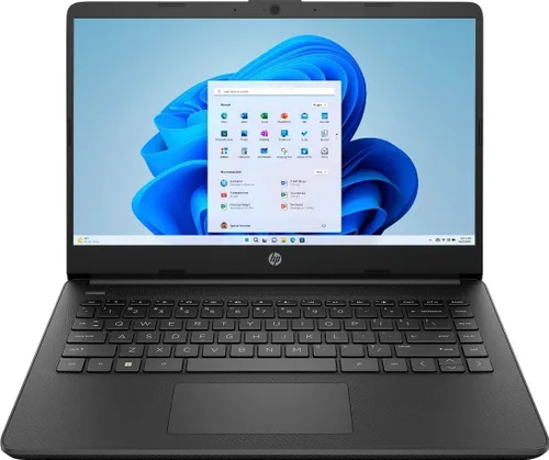 HP Stream - Laptop HD de 14 pulgadas (1366 x 768), Intel Celeron N4120, memoria de 4 GB, eMMC de 128 GB, ranura para tarjeta multimedia, WiFi, Negro